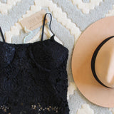 La Lune Lace Top in Black: Alternate View #2