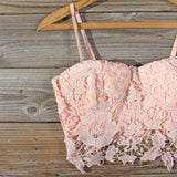 La Lune Lace Bustier in Peony: Alternate View #2