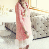 Lace Cactus Dress in Pink: Alternate View #2