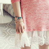 Lace Cactus Dress in Pink: Alternate View #3