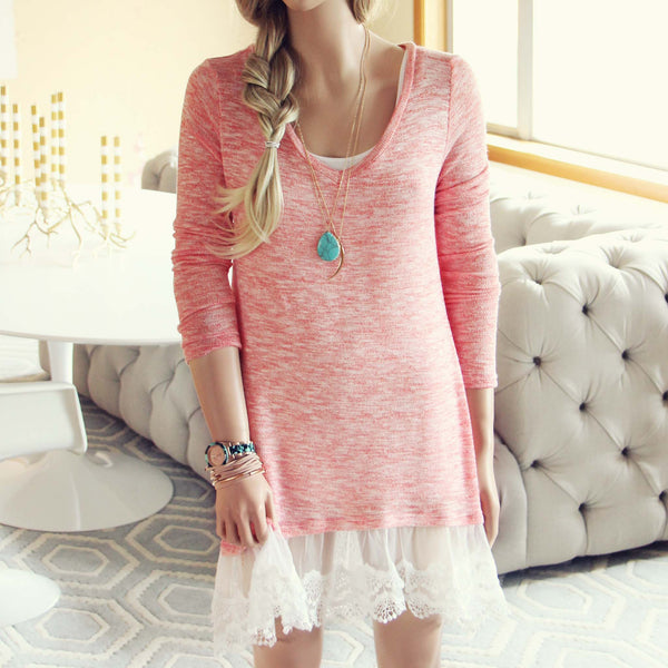 Lace Cactus Dress in Pink: Featured Product Image