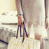 Lace Cactus Dress in Taupe: Alternate View #2