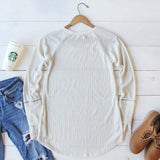 Lace Cuff Thermal in Cream: Alternate View #3