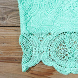 Ancient Lace Dress in Mint: Alternate View #2