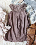 Lace Gypsy Dress in Mocha: Alternate View #4
