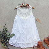 Lace Gypsy Dress in White (wholesale): Alternate View #4