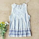Lace Gypsy Top in Eucalyptus: Alternate View #1