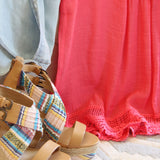 Lace Gypsy Top in Coral: Alternate View #3