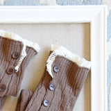 Winter Lace Boot Socks in Timber: Alternate View #2