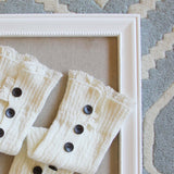 Winter Lace Boot Socks in Snow: Alternate View #2