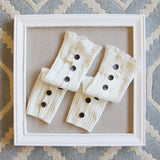 Winter Lace Boot Socks in Snow: Alternate View #1