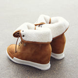 Lace & Cuffed Booties: Alternate View #3