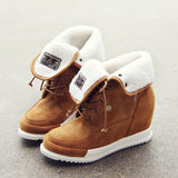 Lace & Cuffed Booties: Alternate View #1