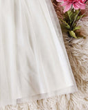 Laced in Sky Dress in Ivory: Alternate View #3