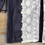 Laced Moon Hoodie in Navy: Alternate View #3