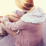 Laced Moon Hoodie in Pink: Alternate View #1