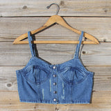 Laguna Denim Bustier: Alternate View #2