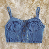 Laguna Denim Bustier: Alternate View #1