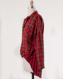 Laid-Back Plaid Top in Red: Alternate View #3