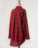 Laid-Back Plaid Top in Red: Alternate View #4