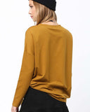 Easy Tie Tee in Camel: Alternate View #2