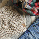 The Lake Easton Beanie in Sand: Alternate View #2