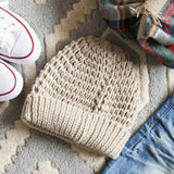 The Lake Easton Beanie in Sand: Alternate View #3