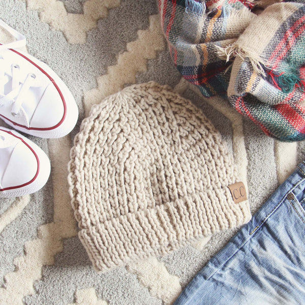 The Lake Easton Beanie in Sand: Featured Product Image