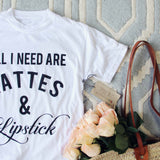 Lattes & Lipstick Tee: Alternate View #3