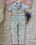 Lavender Farm Coveralls in Sage: Alternate View #1