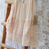 Layered Lace Tank in Dusty Pink: Alternate View #2