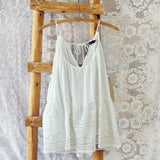 Layered Lace Tank in White: Alternate View #1
