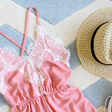 Le Fleur Lace Romper: Alternate View #2