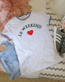Le Weekend Cozy Tee: Alternate View #2