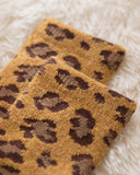 Soft Leopard Socks in Mustard: Alternate View #3