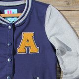 The Letterman's Sweatshirt in Navy: Alternate View #2