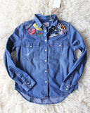 Levi's Patched Denim Top: Alternate View #1