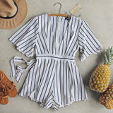 Lexi Stripe Romper: Alternate View #1