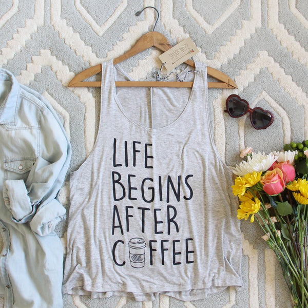 Life Begins After Coffee Tank: Featured Product Image