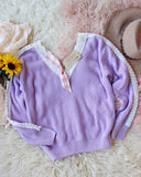 Lilac & Lace Sweater: Alternate View #3