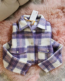 Sweet Lilac Plaid Shacket: Alternate View #6
