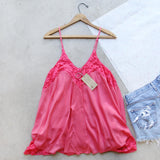 The Linden Layering Tank in Coral: Alternate View #4