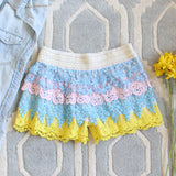 Love Me Not Lace Shorts: Alternate View #1