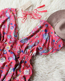 Lovebird Maxi Dress in Red: Alternate View #3