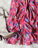 Lovebird Maxi Dress in Red: Alternate View #4