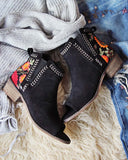 Lovell Peep Toe Booties in Black: Alternate View #1