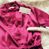 Lulu Romper in Merlot: Alternate View #2