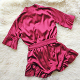 Lulu Romper in Merlot: Alternate View #4