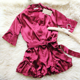 Lulu Romper in Merlot: Alternate View #1