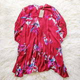 Lune & Stars Tunic Dress in Burgundy: Alternate View #4